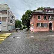 Strasse zum Parkplatz